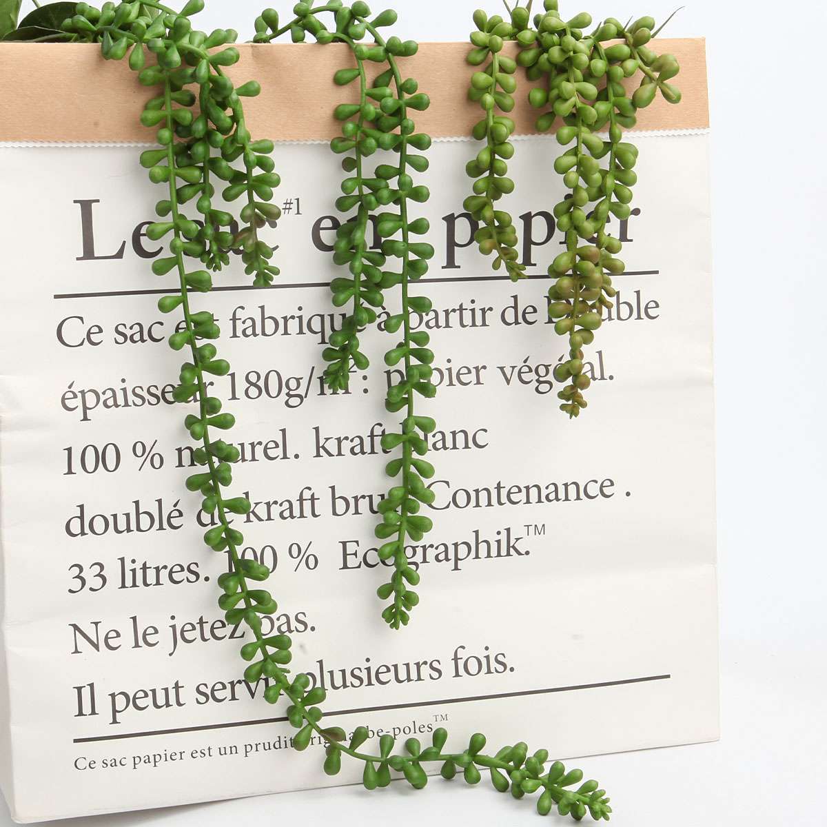 3X Artificial Hanging Plant Fake Vine Ivy Succulents String of Pearls Home Decor