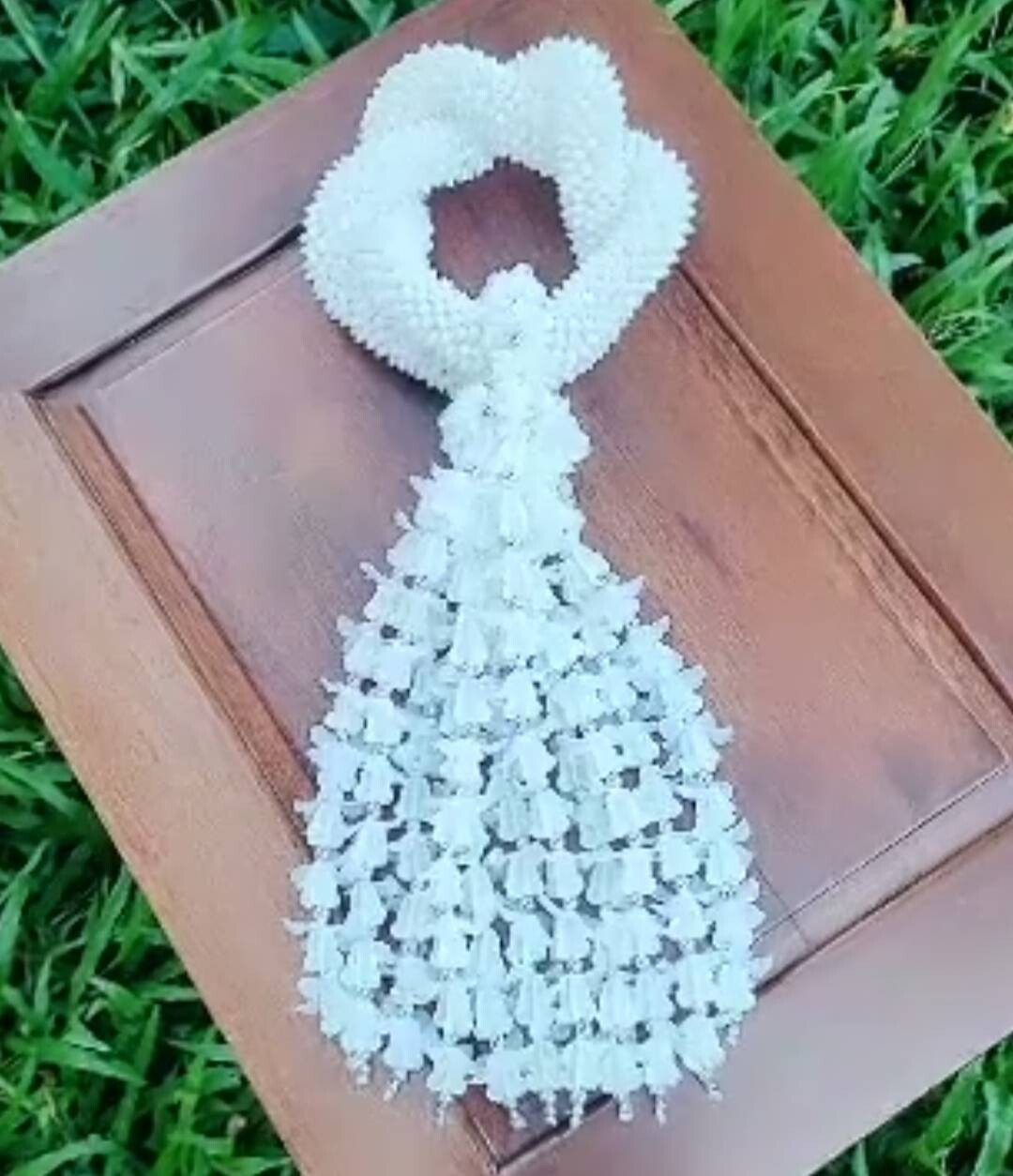 16*36 Cm. Spiral Garland Round Hand Artificial Gardenia Plastic Alternate Petals