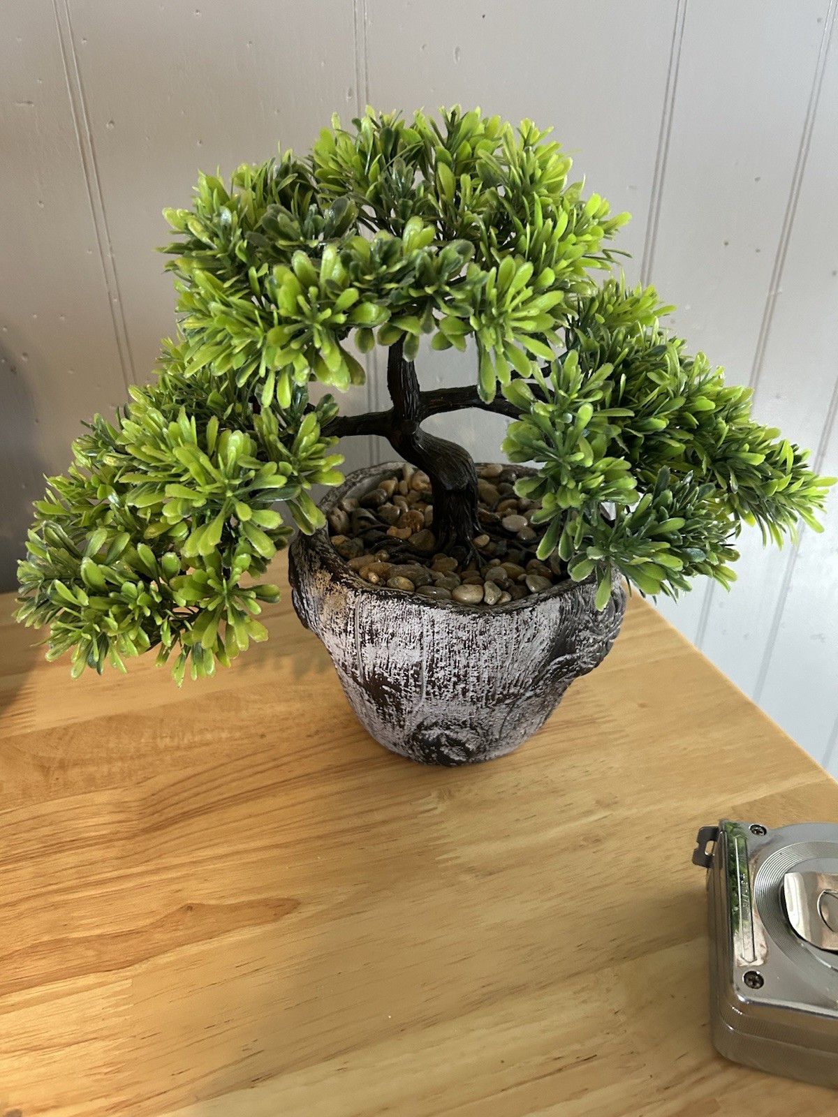 Artificial Bonsai Tree for Office Desk Potted Japanese Pine, 10×9 Inch