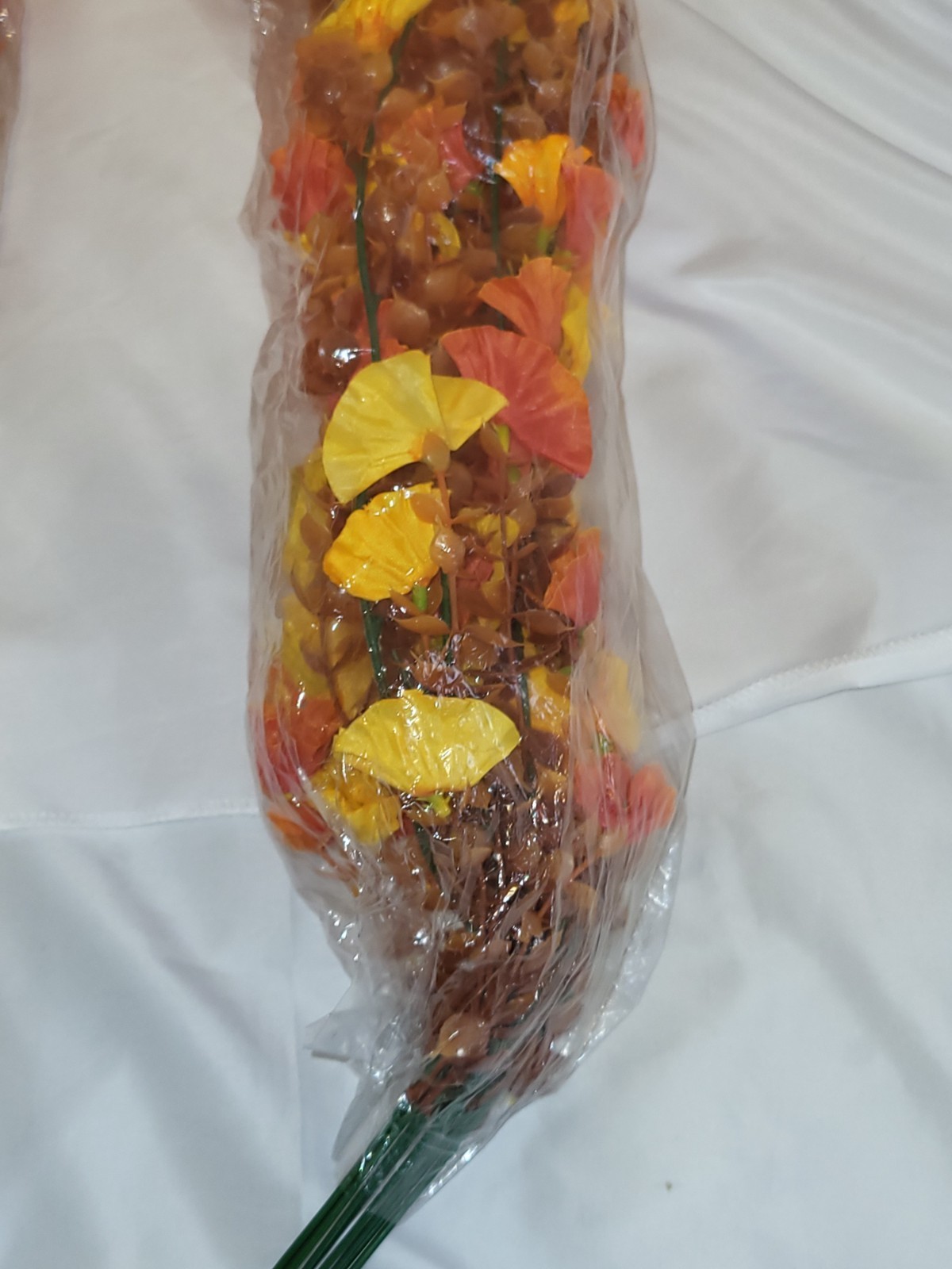 Title: 28″ NIP Artificial Fall Foliage Floral Stems Orange Yellow Autumn Branch