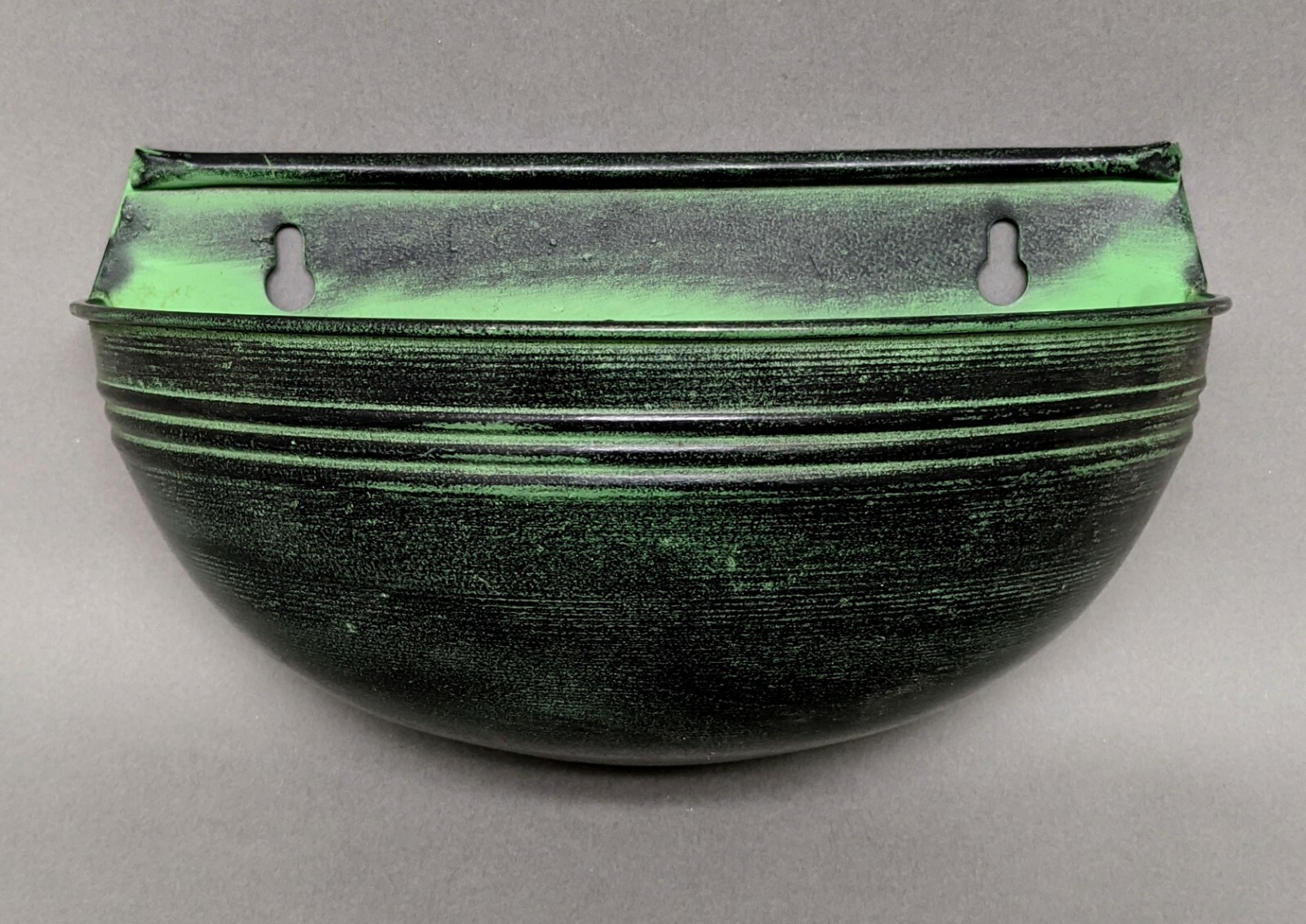 Planter Container Green Wall Half Round 5.5″Deep 10″Wide 5.5″High Set of 2