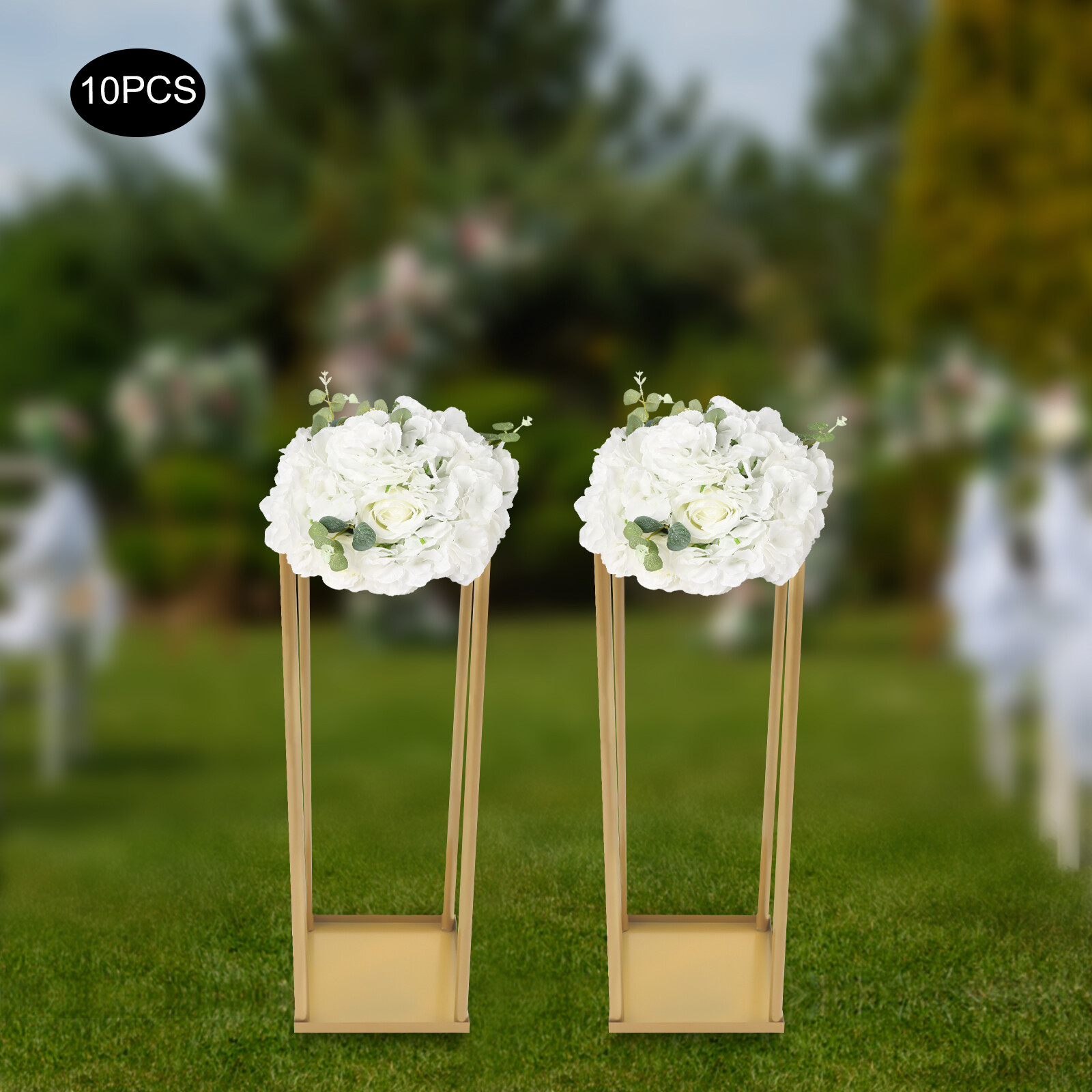 Flower Balls for Wedding Centerpieces 10pcs Fake Flower Ball Arrangement Bouquet