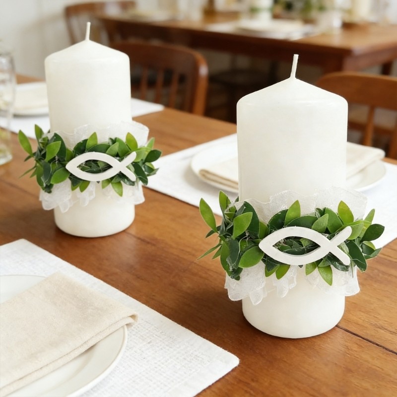 4Pcs Eye Catching Floral Vine Hoop Rings With Holders For Romance Decors