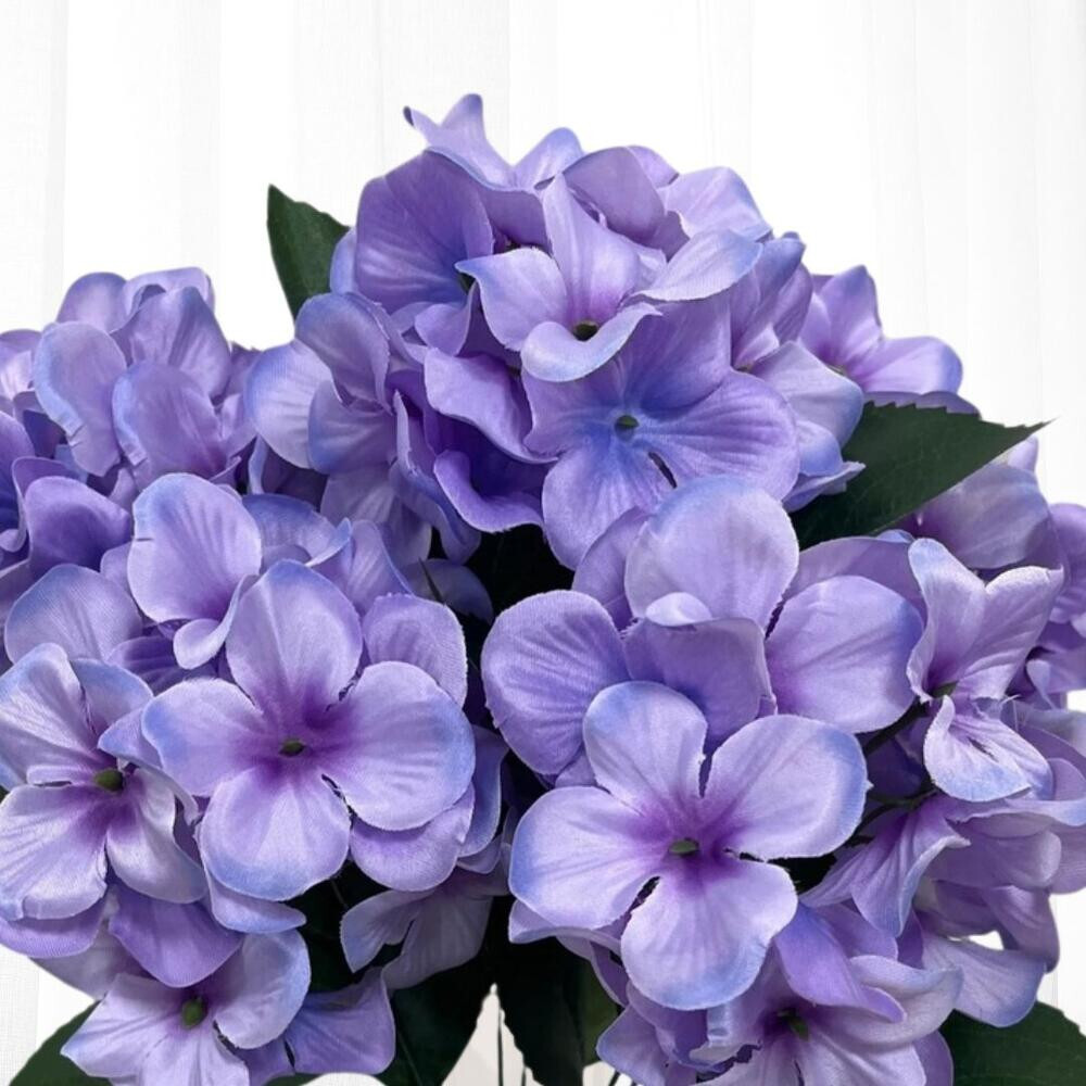 Pack of 2 Lavender Artificial Hydrangea 18″ Floral Bushes