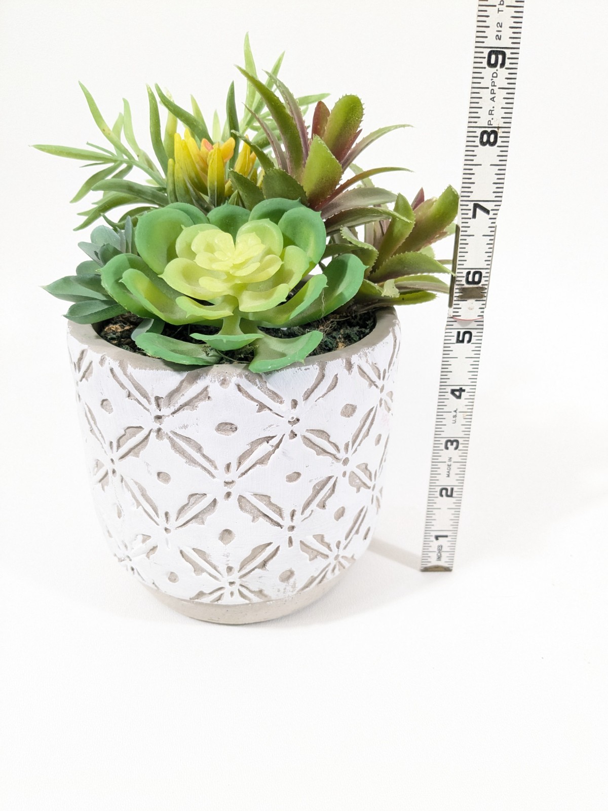 Faux Fake Succulent Potted Plant Agave Aloe Cactus Desert Plants Decor