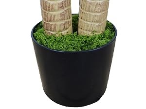 Artificial Dracaena Tree, 5ft Tall Fake Dracaena Plant with Basket, Indoor