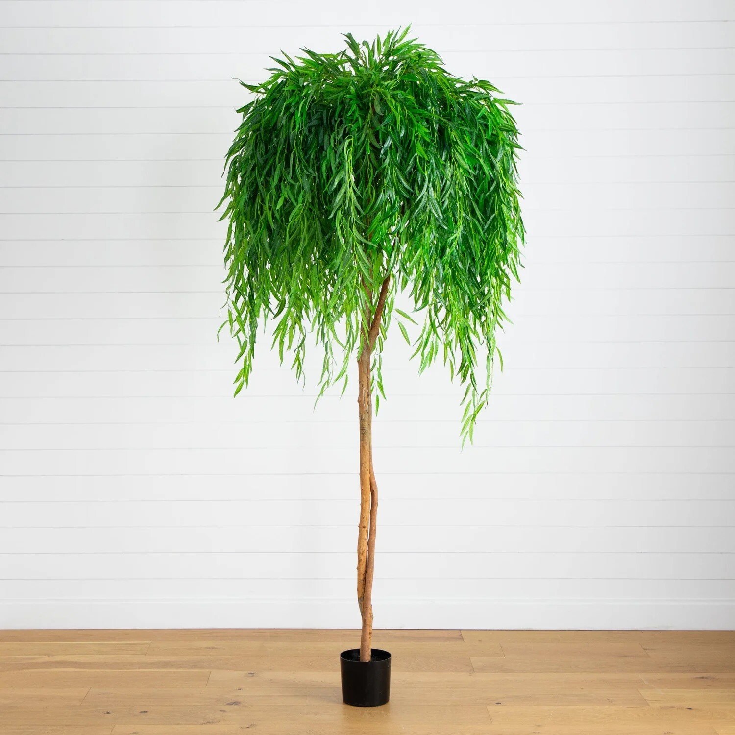 8’ Willow Artificial Tree (Real Touch) w/ Natural Trunk Home Decor. Retail $324