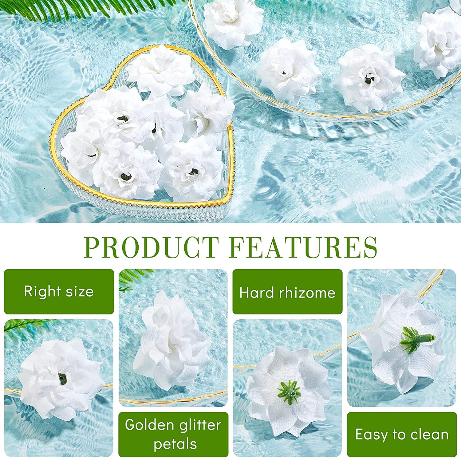 50Pcs Silk Rose Flower Heads Artificial Roses Bulk Craft Wedding DIY Decor USA