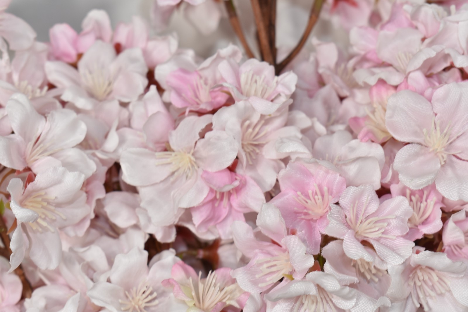 Pottery Barn Faux Pink Cherry Blossom Bundle Artificial Flowers 3 Stems 36″ NWOT