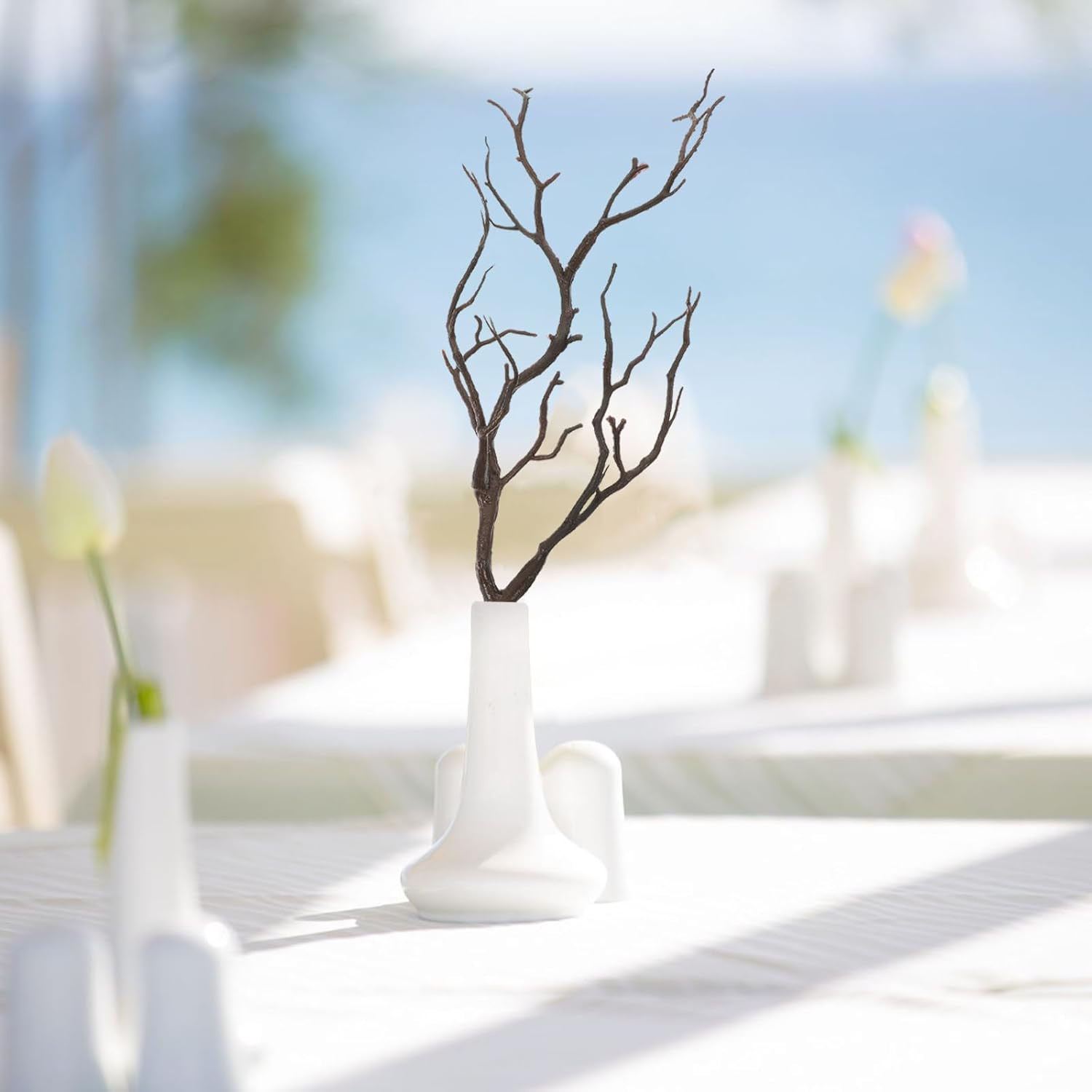 DECHOUS Plastic Tree Branches, 4Pcs Manzanita Branches Halloween Decor Artificia