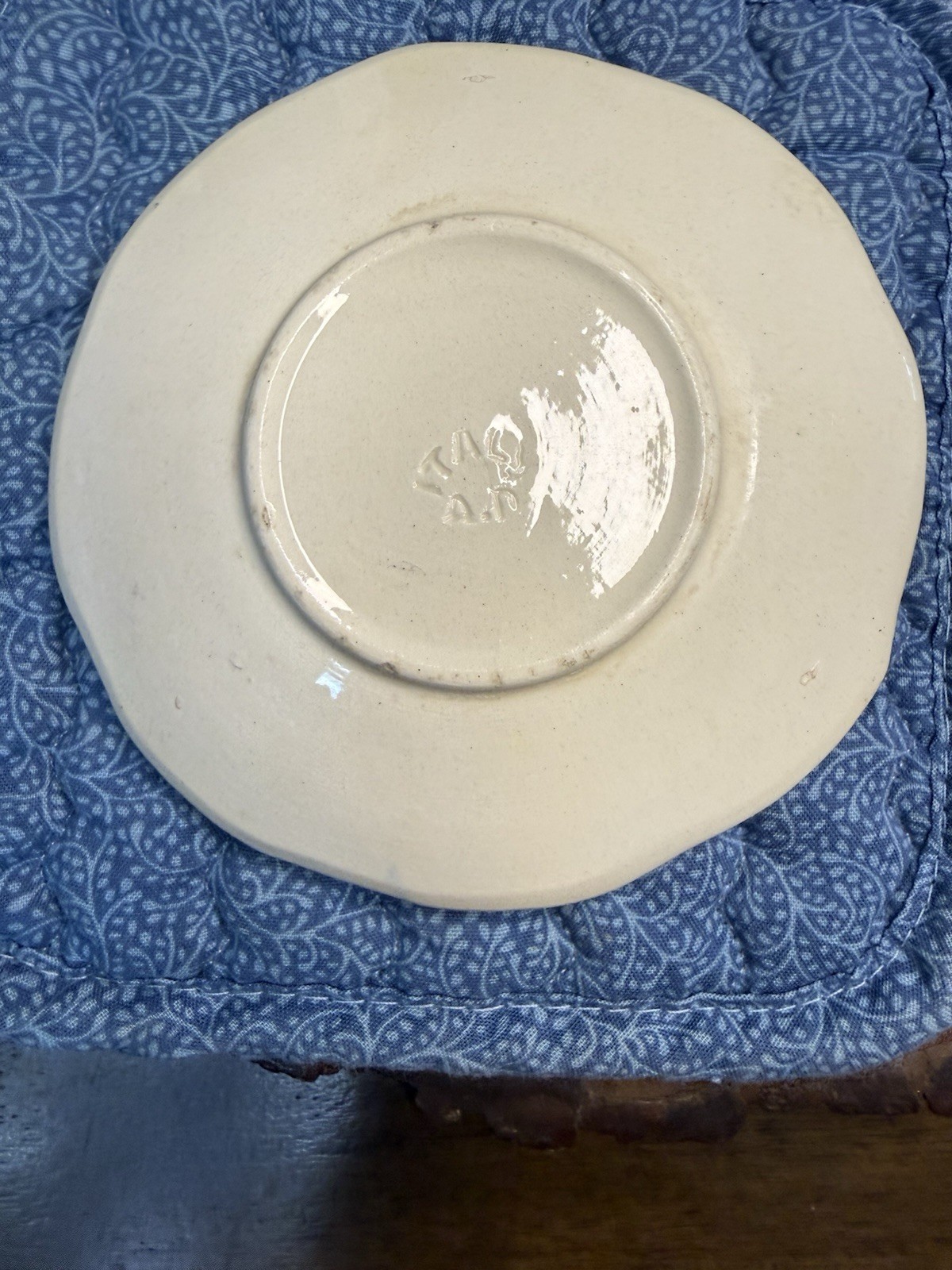 Lot Of Granny Country Decor Floral Saucer, Doll, Pot Holder