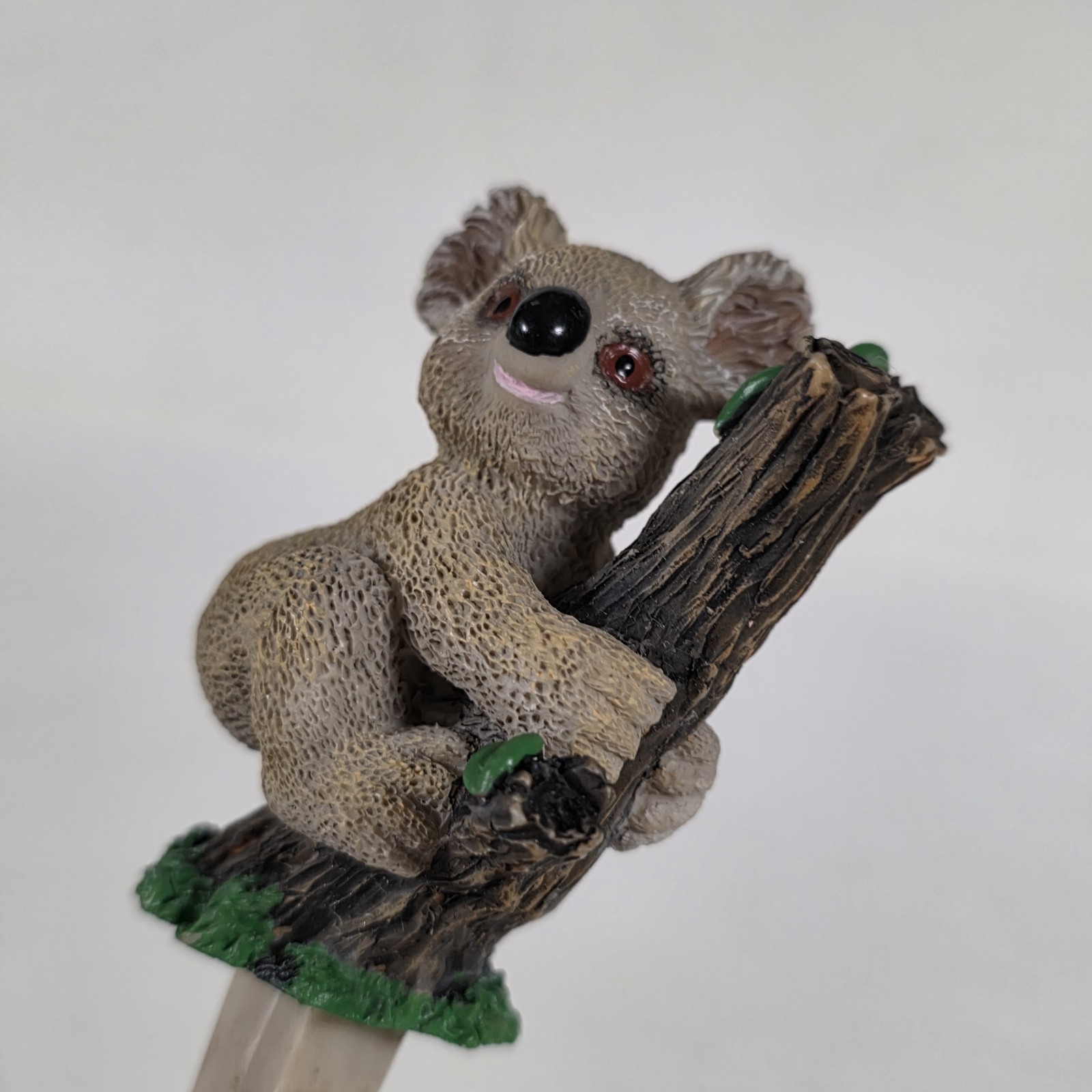 Koala Climbing Tree Plant Pick Flower Pot Decor Indoor Outdoor Figure Wide Post