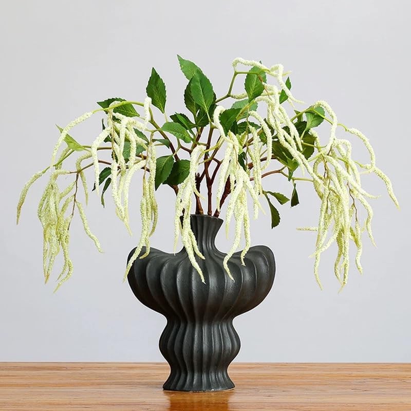 3Pcs Artificial Amaranthus Flower Fake Hanging Green for Wedding Bouquets Hom…