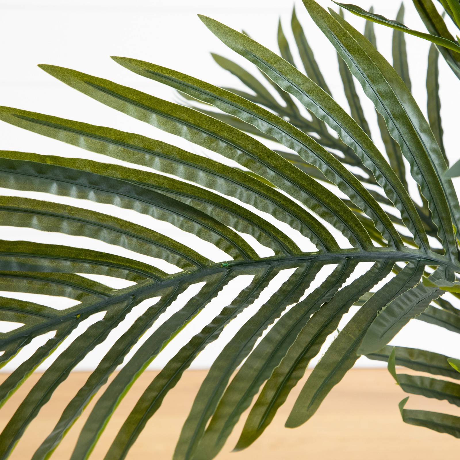 Nearly Natural 3ft Artificial Golden Cane Palm Tree in Green