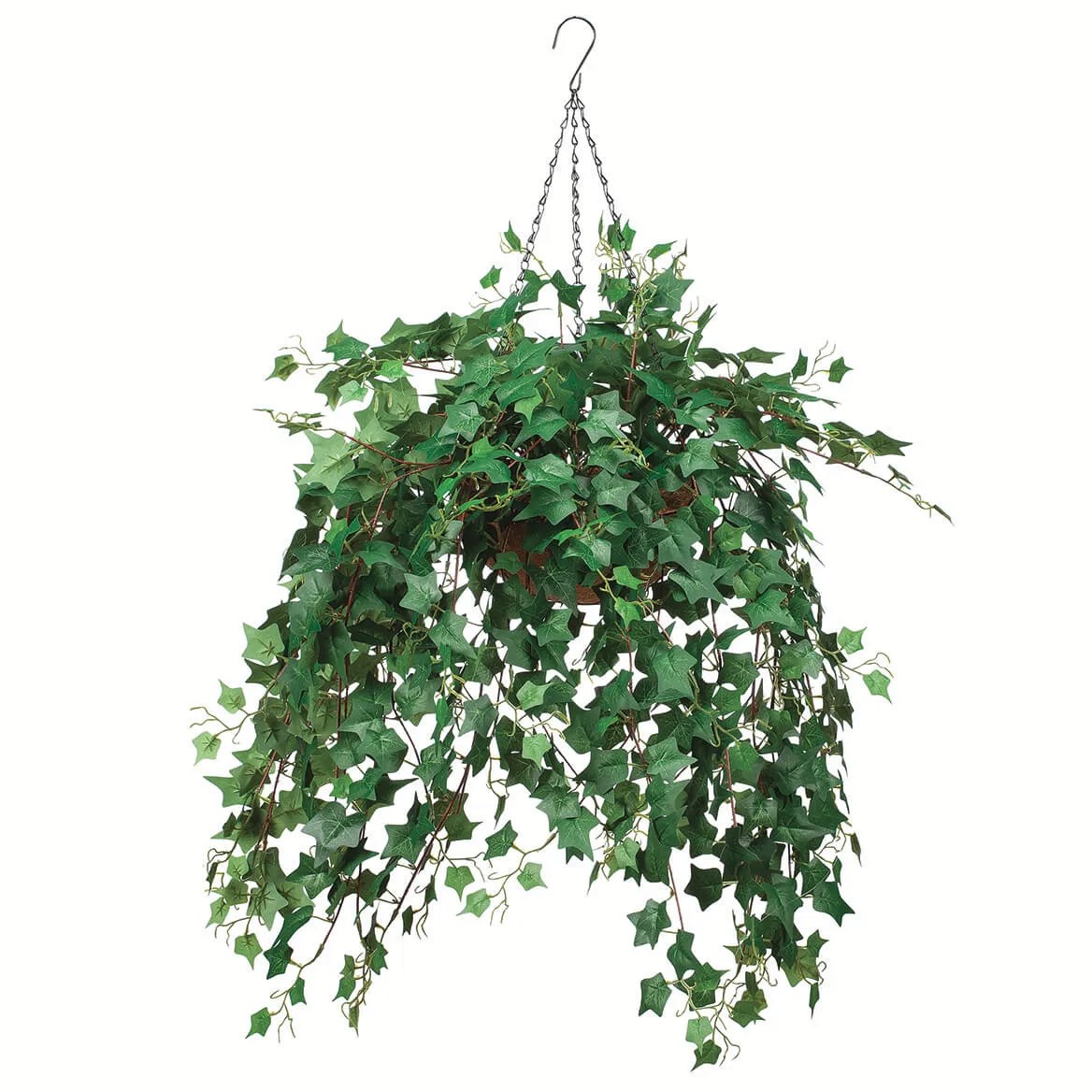 Artificial English Ivy Hanging Basket Indoor Outdoor Patio Porch Garden Decor