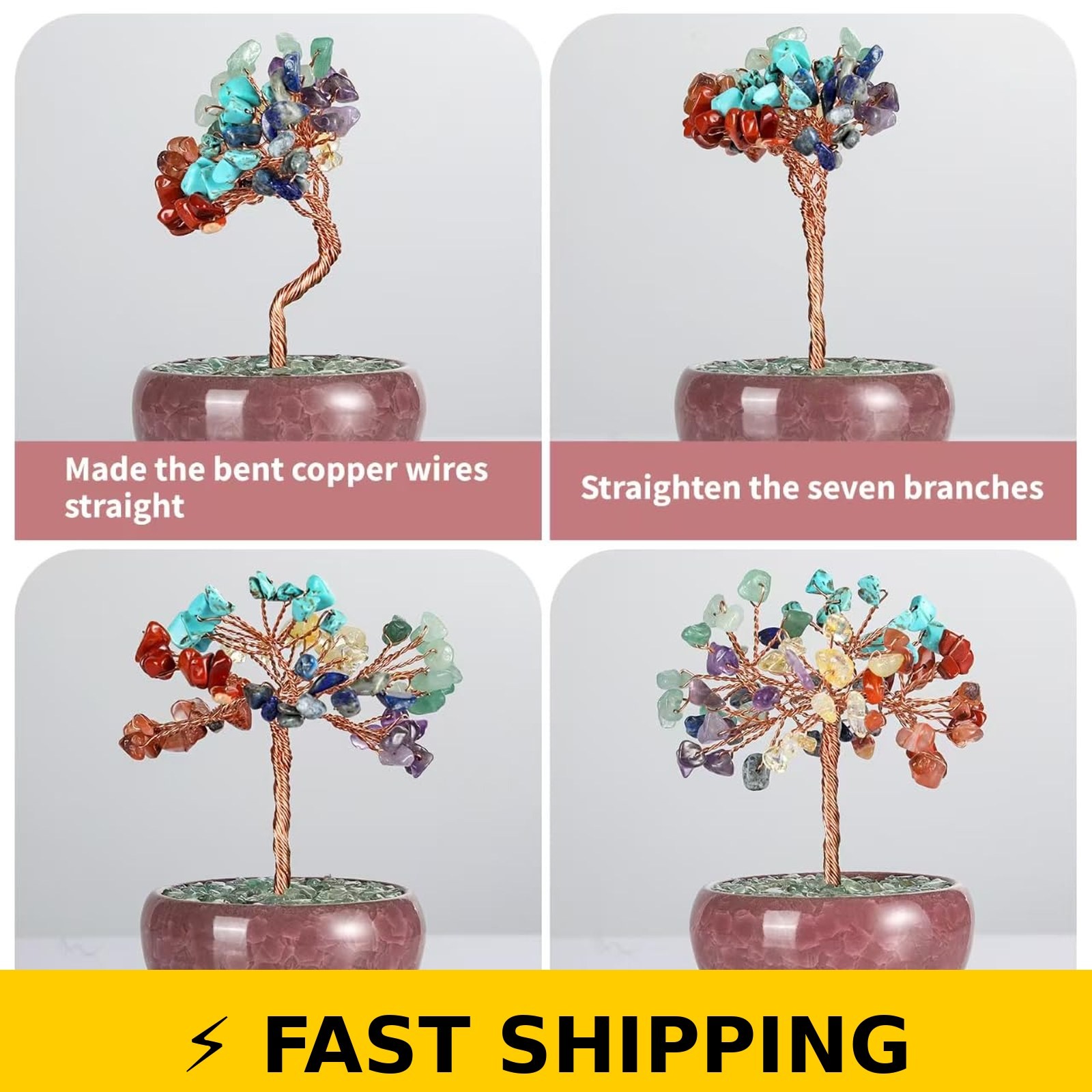 Bosfante Chakra Tree of Life Decor for Wealth & Prosperity