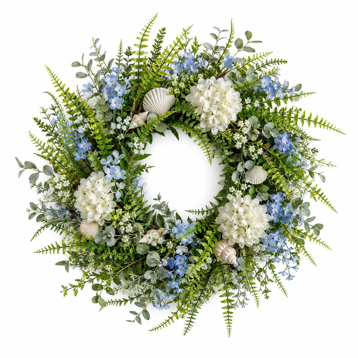 Artificial Boston Fern Picks Set of 10, 15 Inch Faux Fern Greenery, Floral Fille