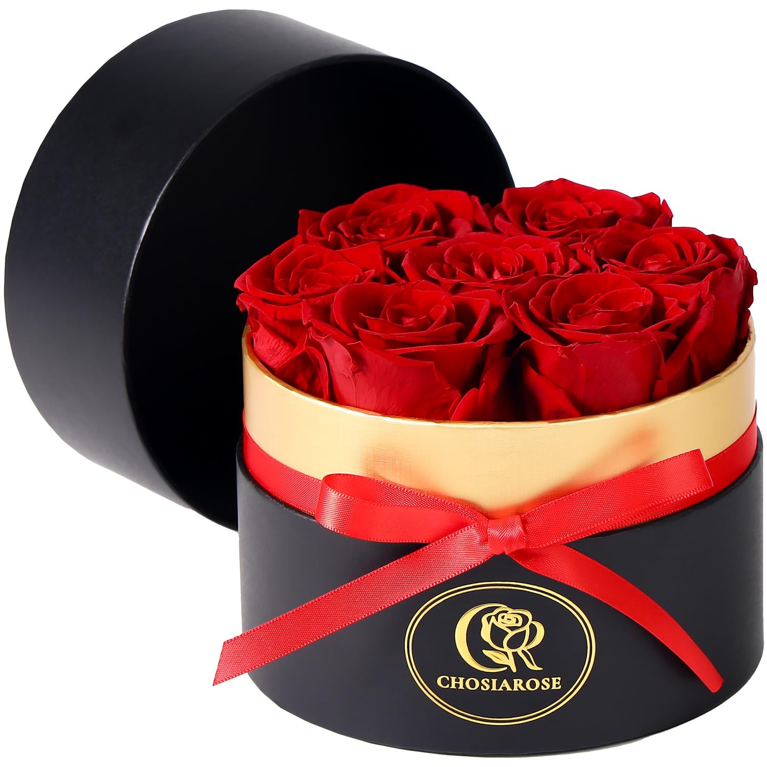 Roses Forever Flowers for Delivery – 7 Forever Preserved Roses in , Preserved…
