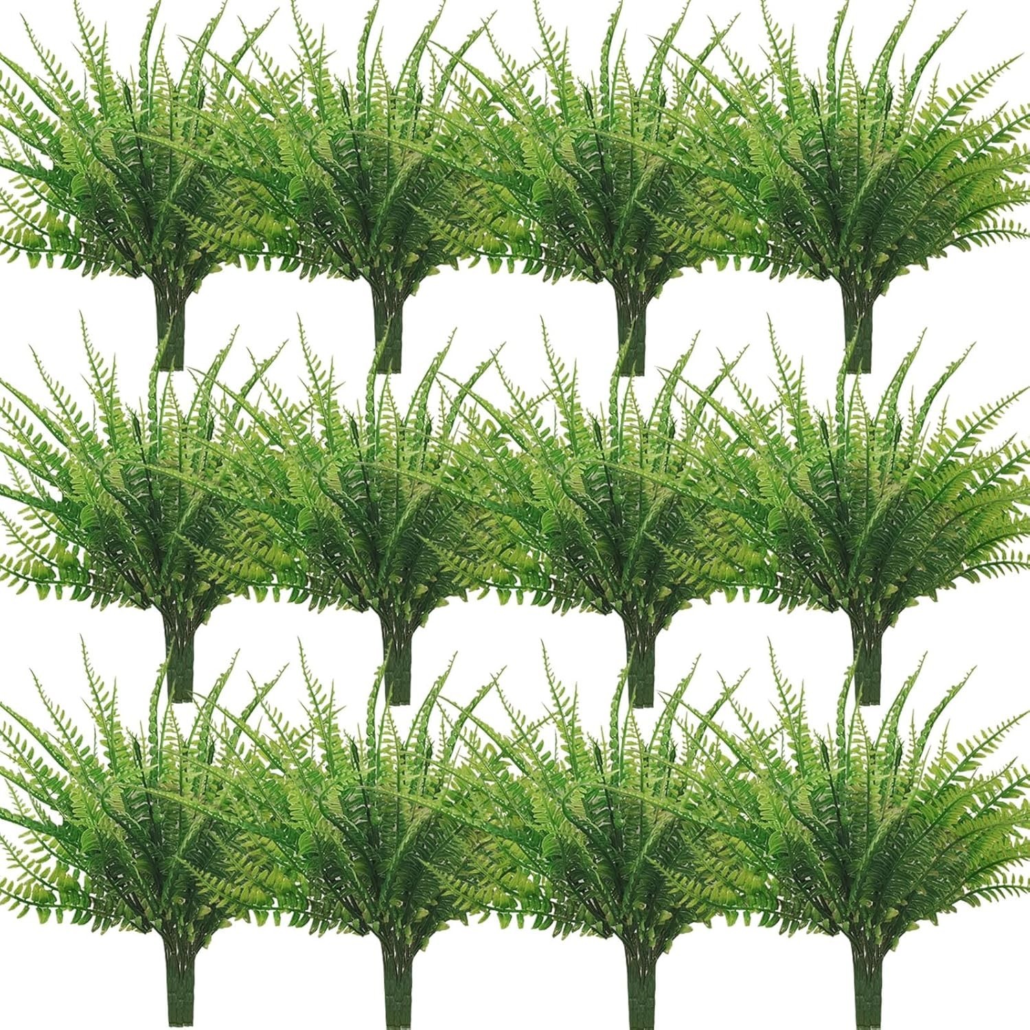 40 Count Artificial Boston Ferns – Perfect for Creating Natural Spaces