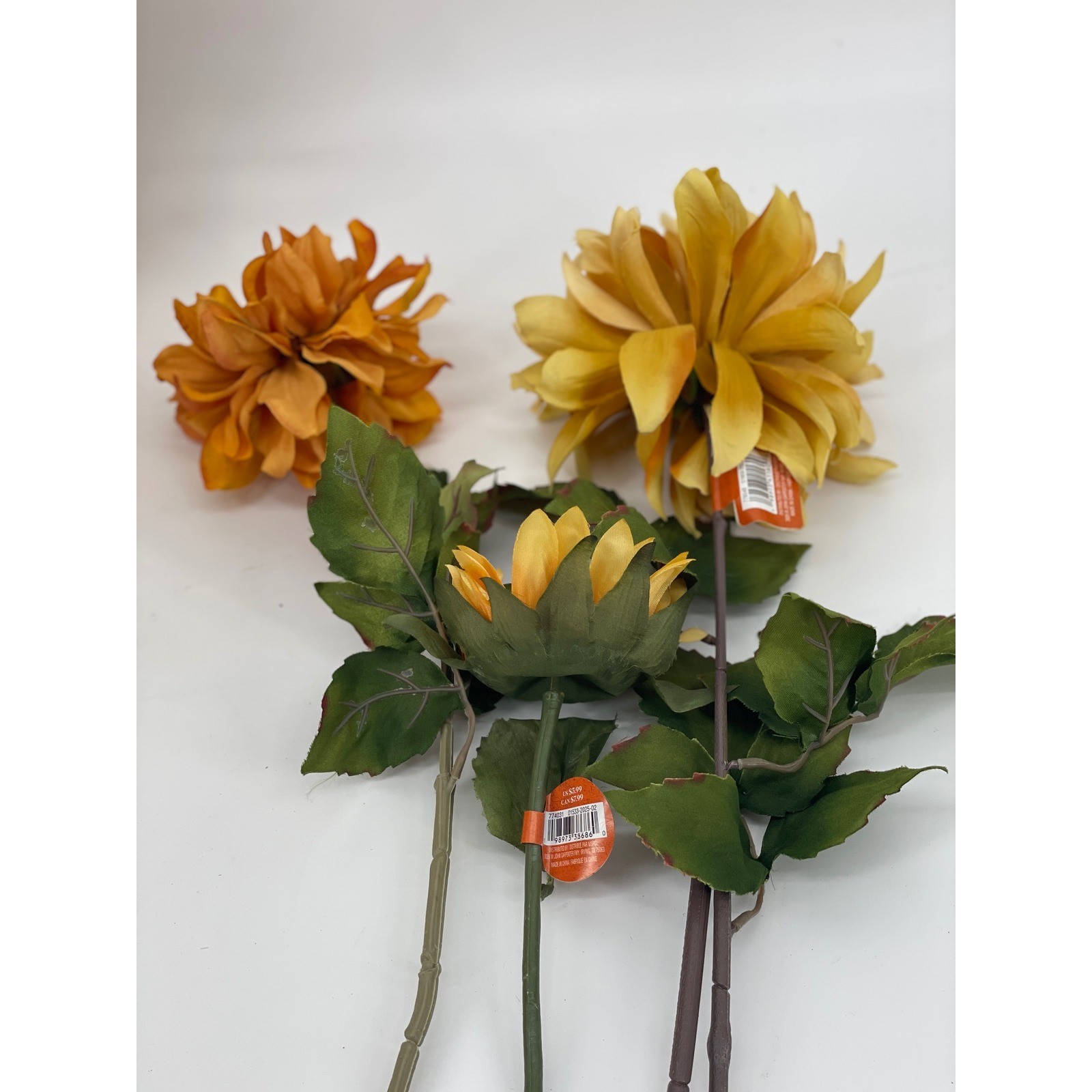 Lot of 25 Ashland Fall Floral Stems Pumpkins Lot Orange Yellow Autumn Decor New