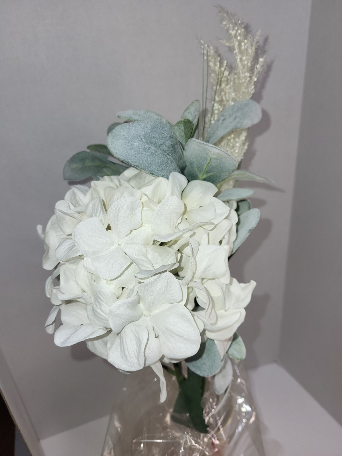 Hydrangea And Eucalyptus Artificial Floral Arrangement