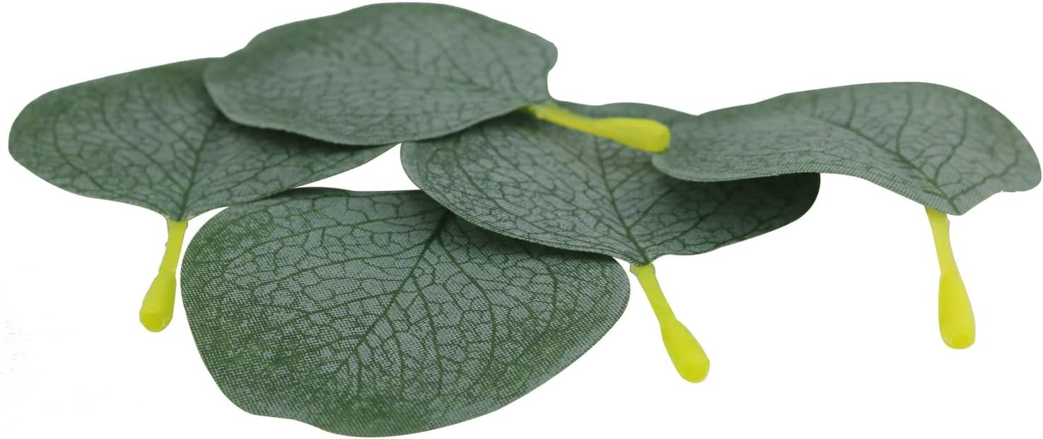 100PCS Artificial Eucalyptus Leaves for DIY Decorations and Floral Arrangements