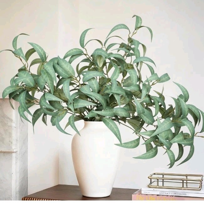 Artificial Greenery Stems for Vase, 5 Pcs Tall Fake Plants Branches Faux Gree…