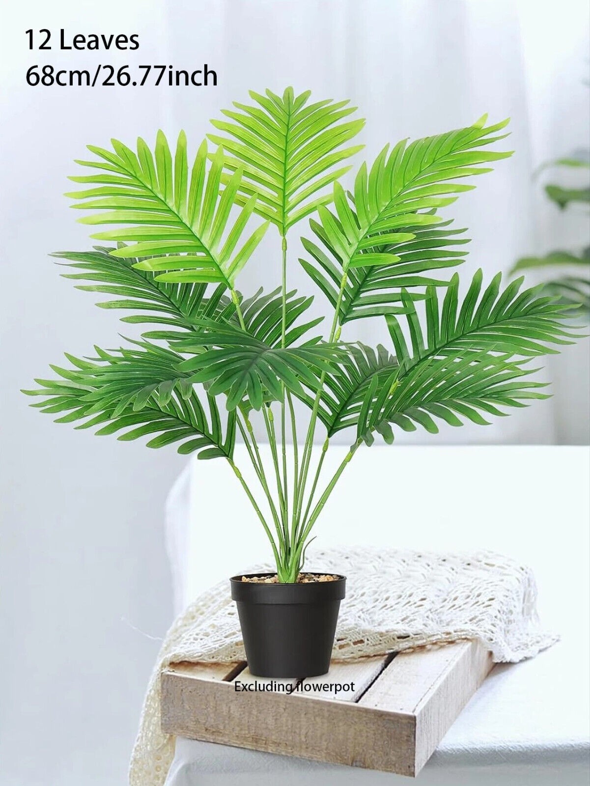 Large Artificial Plastic Palm Tree, Home, Office, Multiple Sizes.