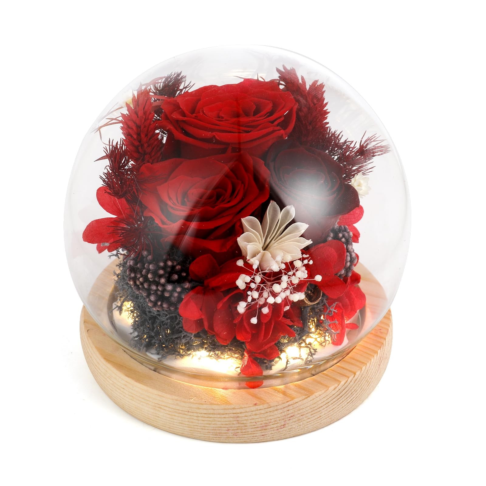 Luxury Preserved Flowers Real Roses In Gift Box For Mom Grandma Wife Teacher