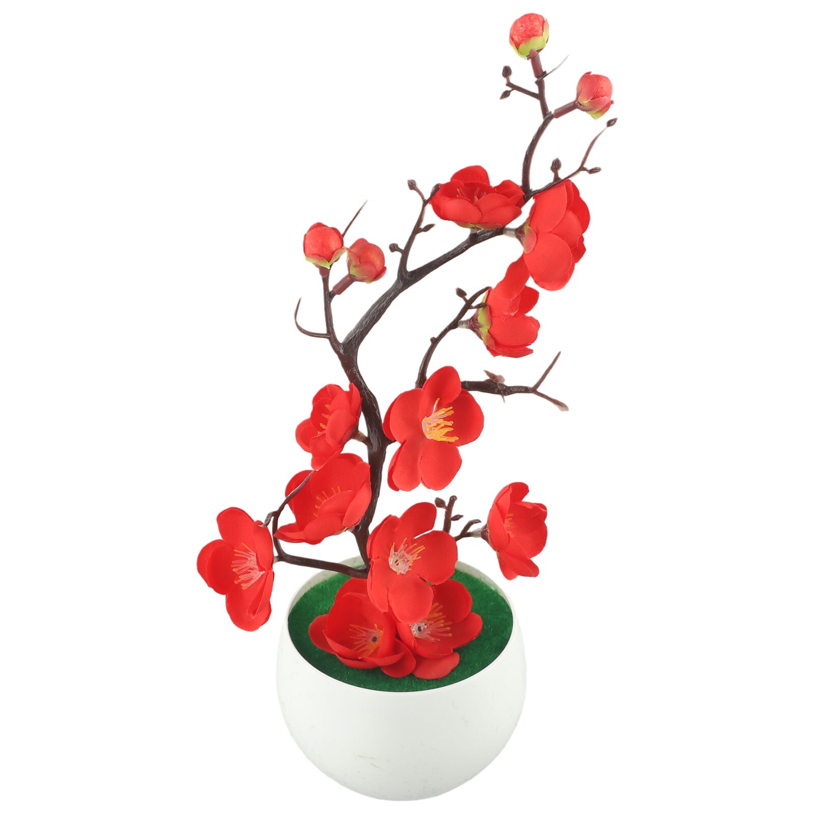 Bonsai Simulation Artificial Pot Plant Home Office Plum Blossom Decor