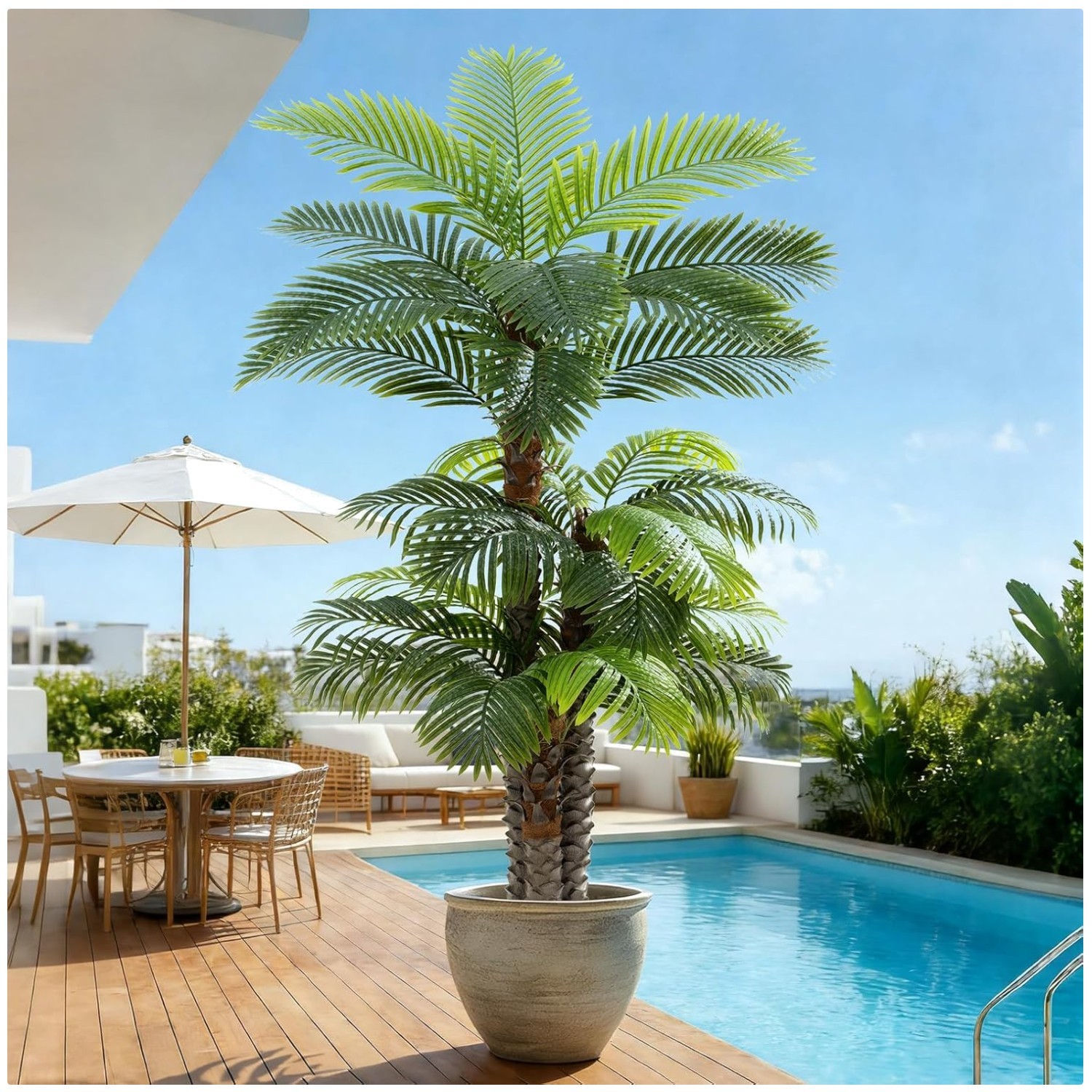 Tropical Charm Artificial Palm Tree – Realistic Appearance