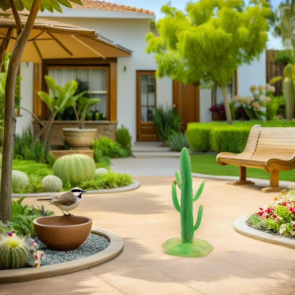 40 PCS Table Simulation Plants Fake Cactus Toy Modeling Ornament