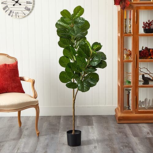 NEARLY NATURAL 5.5FT. FIDDLE LEAF FIG ARTIFICIAL TREE T2103-MB – Scratch & Dent