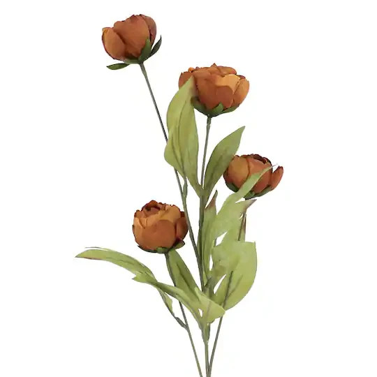 BRAND NEW MICHAELS STORES BROWN PEONY STEMS BY ASHLAND 10 STEMS VIRAL RARE!