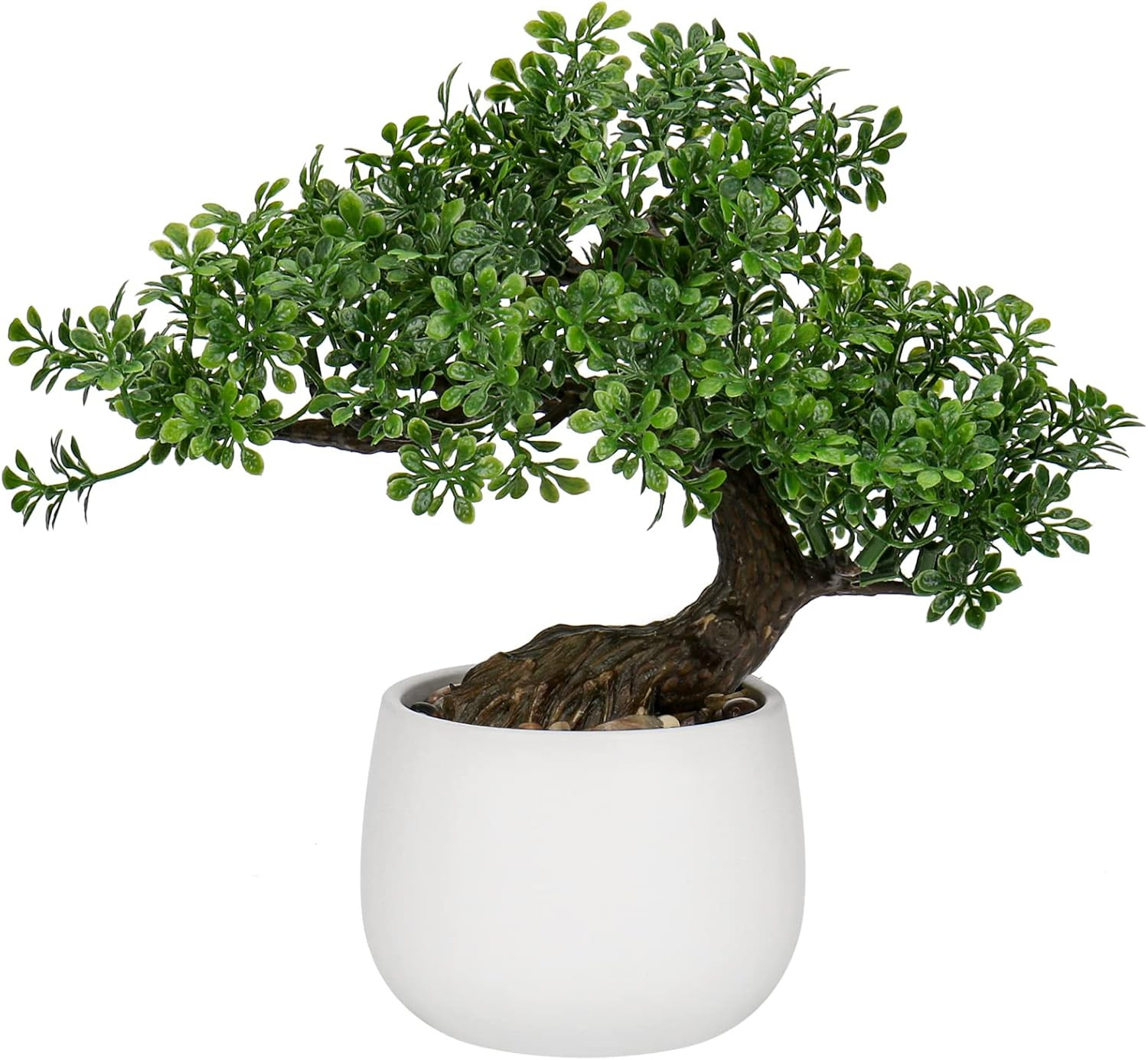 Fake Bonsai Tree Zen Juniper Bonsai Plant 9” Tall Artificial Bonsai Trees with W