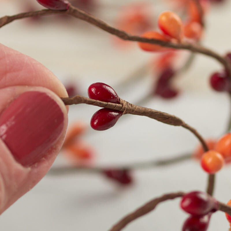 Set of 4 Single Vine Autumn Harvest Pip Berry Garlands