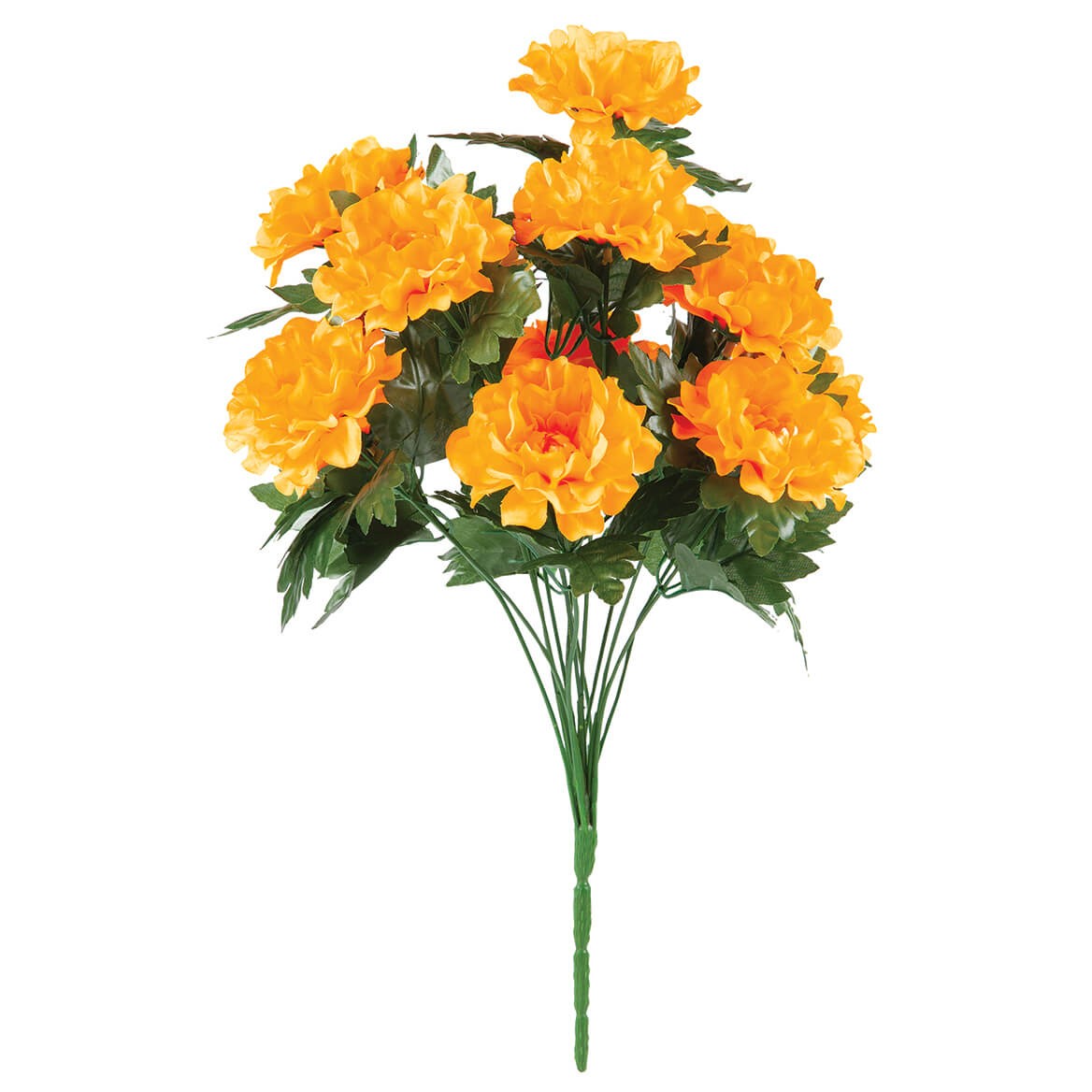 Artificial Marigold Bush by OakRidge, Red