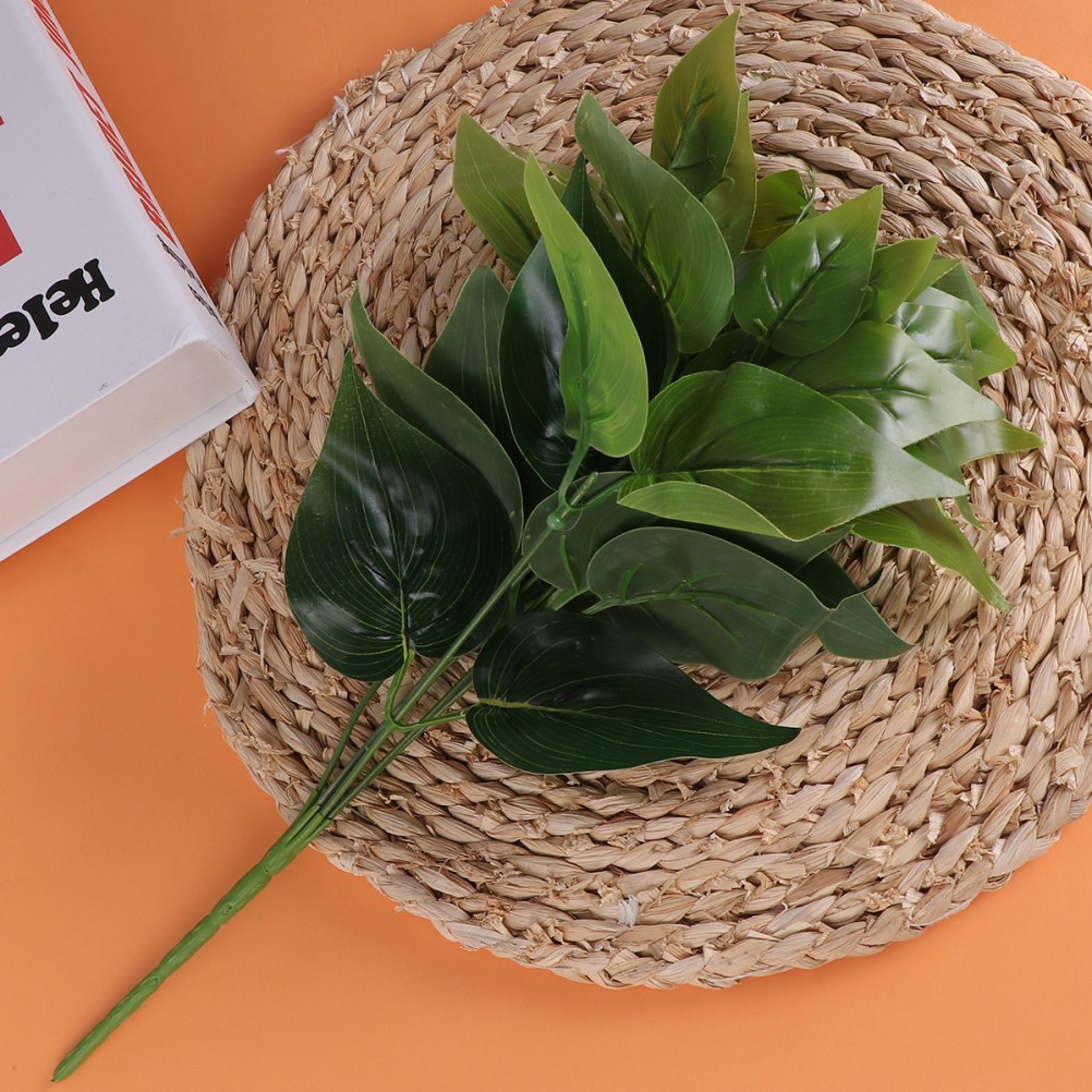 10 Pcs Artificial Plants Insert Decorations for Home Rooms Fake Wall