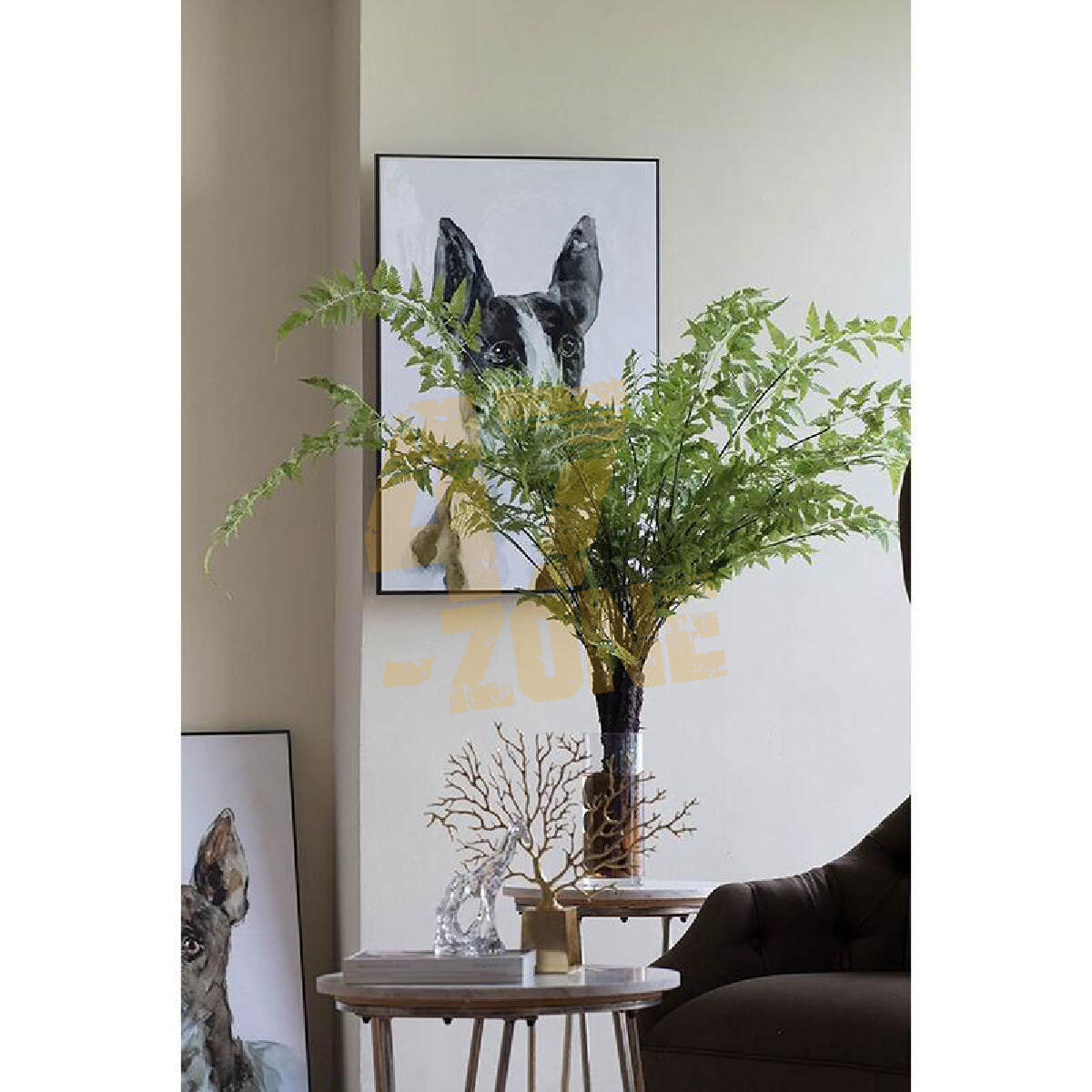 Fern Spray Stem Green Faux Plants Artificial Flower Indoor Outdoor Garden