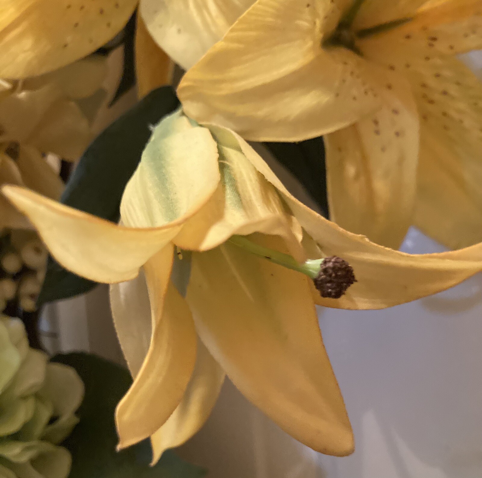 Luscious Yellow Spring And Summer Hydrangea, Rose, And Peony Wreath