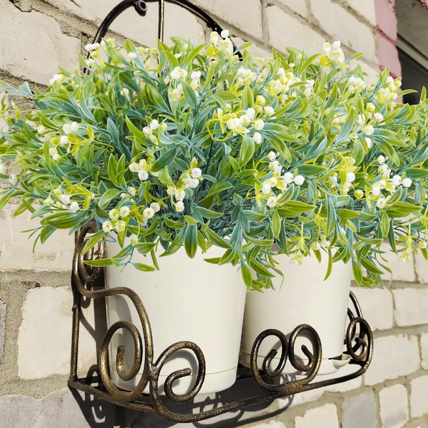 12pcs Artificial Flowers for Outdoor Artificial Plants Flowers Faux Fake Flow…
