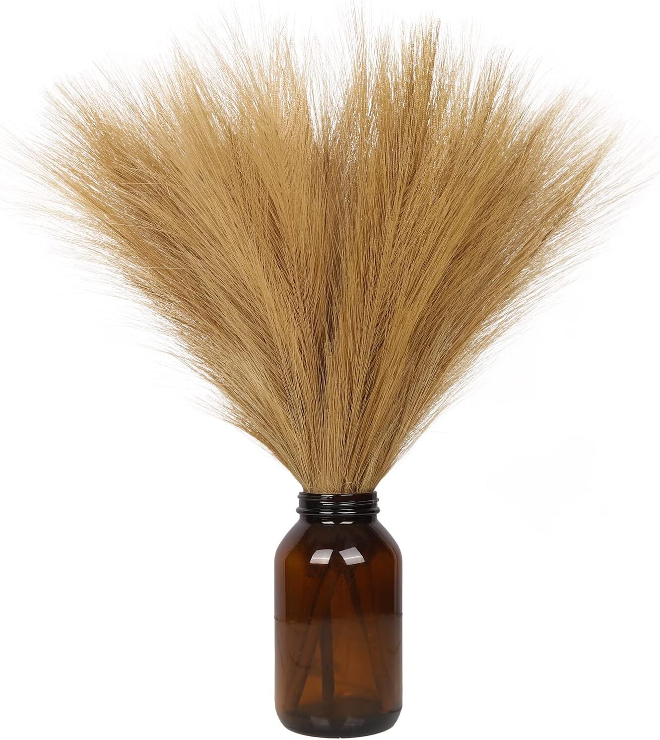 5pcs Faux Pampas Grass Small 17”/ 45cm Artificial Pampas Christmas Decoration