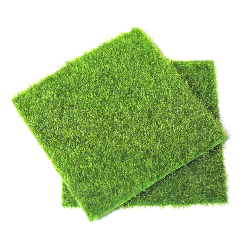 6 Pcs Garden Decoration for Miniature Moss Lifelike Grass Artificial Lawn