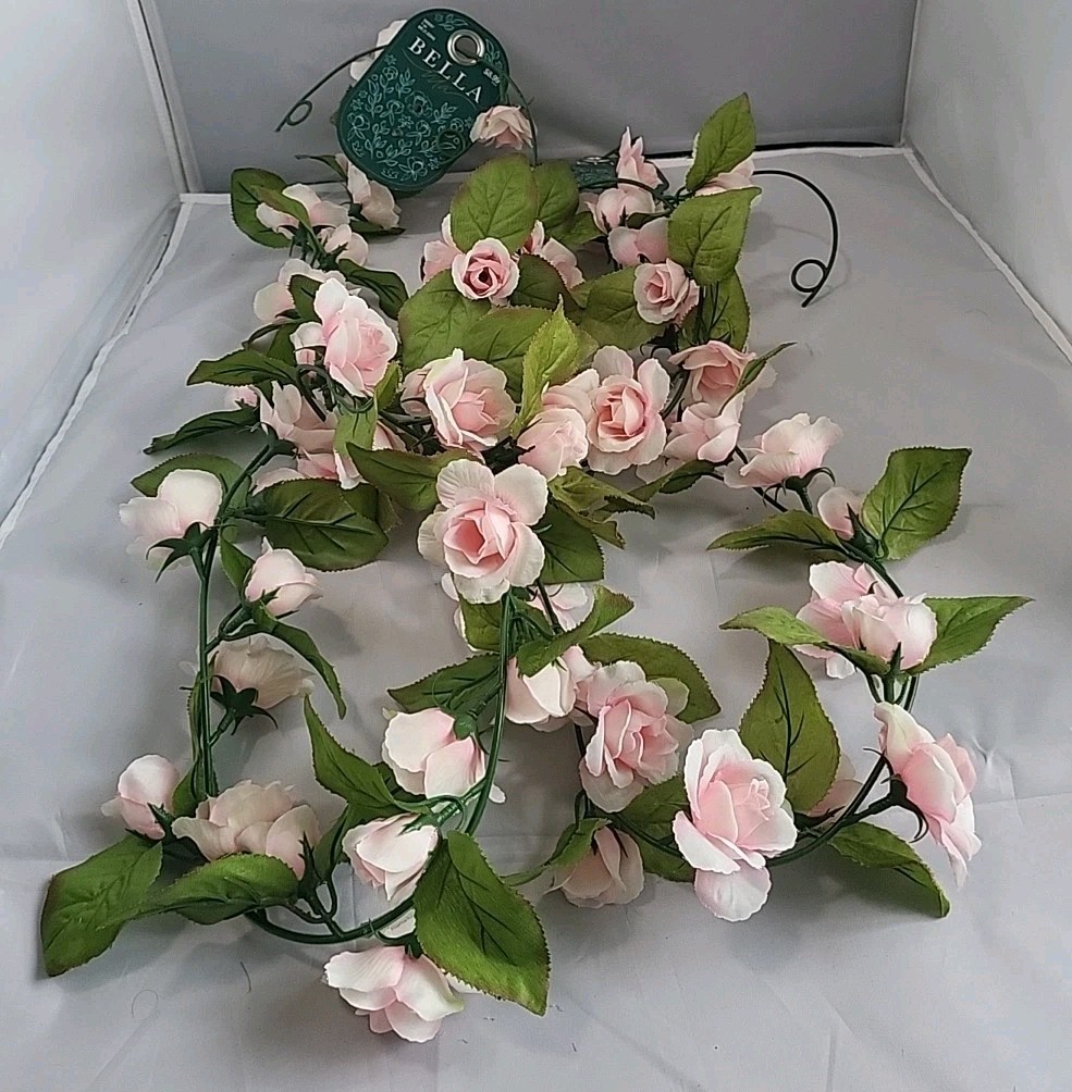 Set Of 2 – 6 Ft Bella Synthetic Rose Flowers #500207