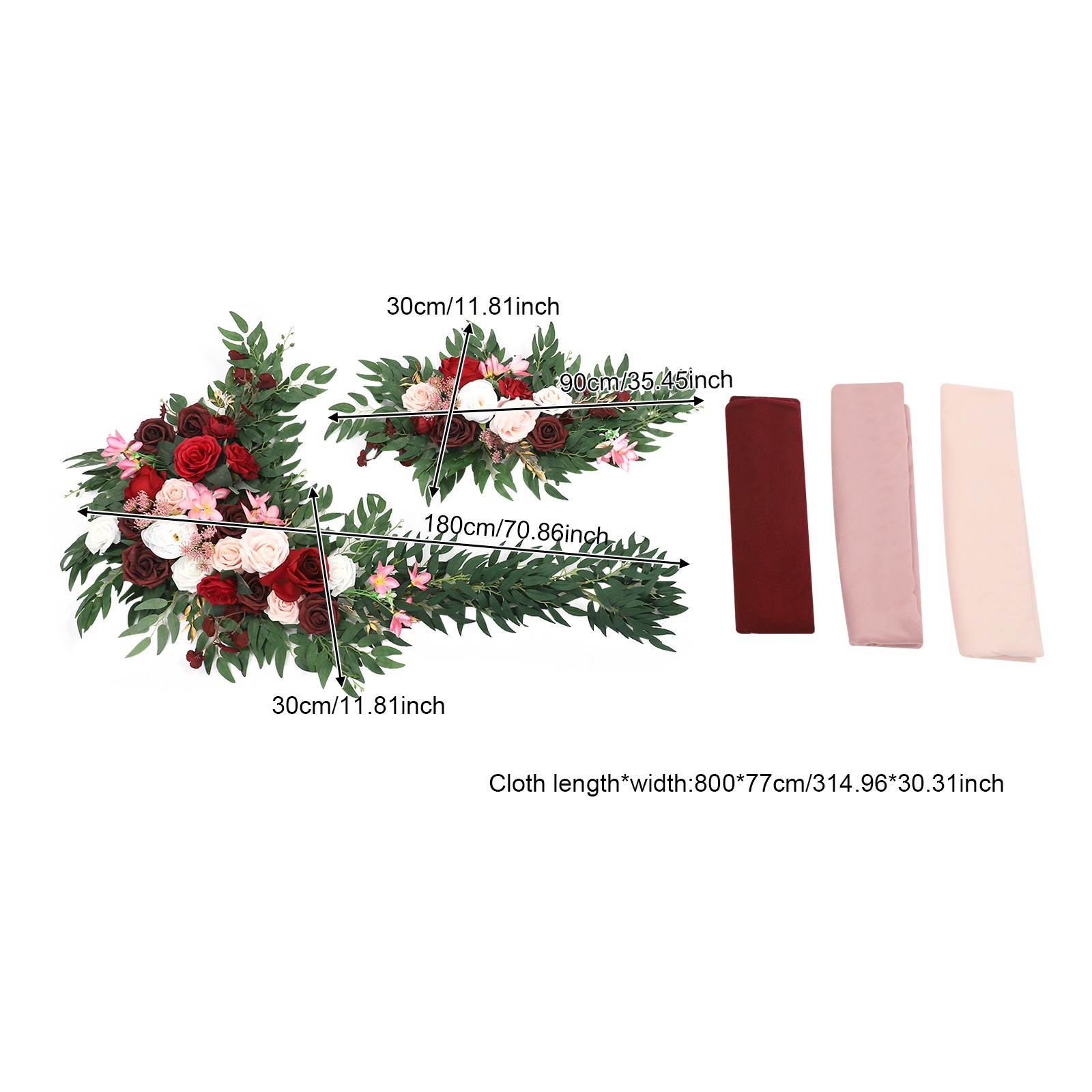 Decorative Artificial Flowers, Artificial Wedding Arch Flower Kit, Wedding Artif