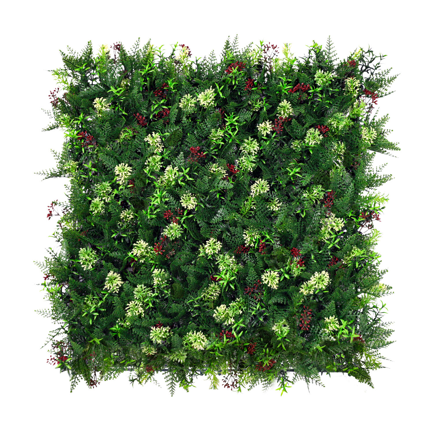Patio 20×20″ Artificial Grass Panels Faux Greenery Grass Hedge Plant Wall Decor