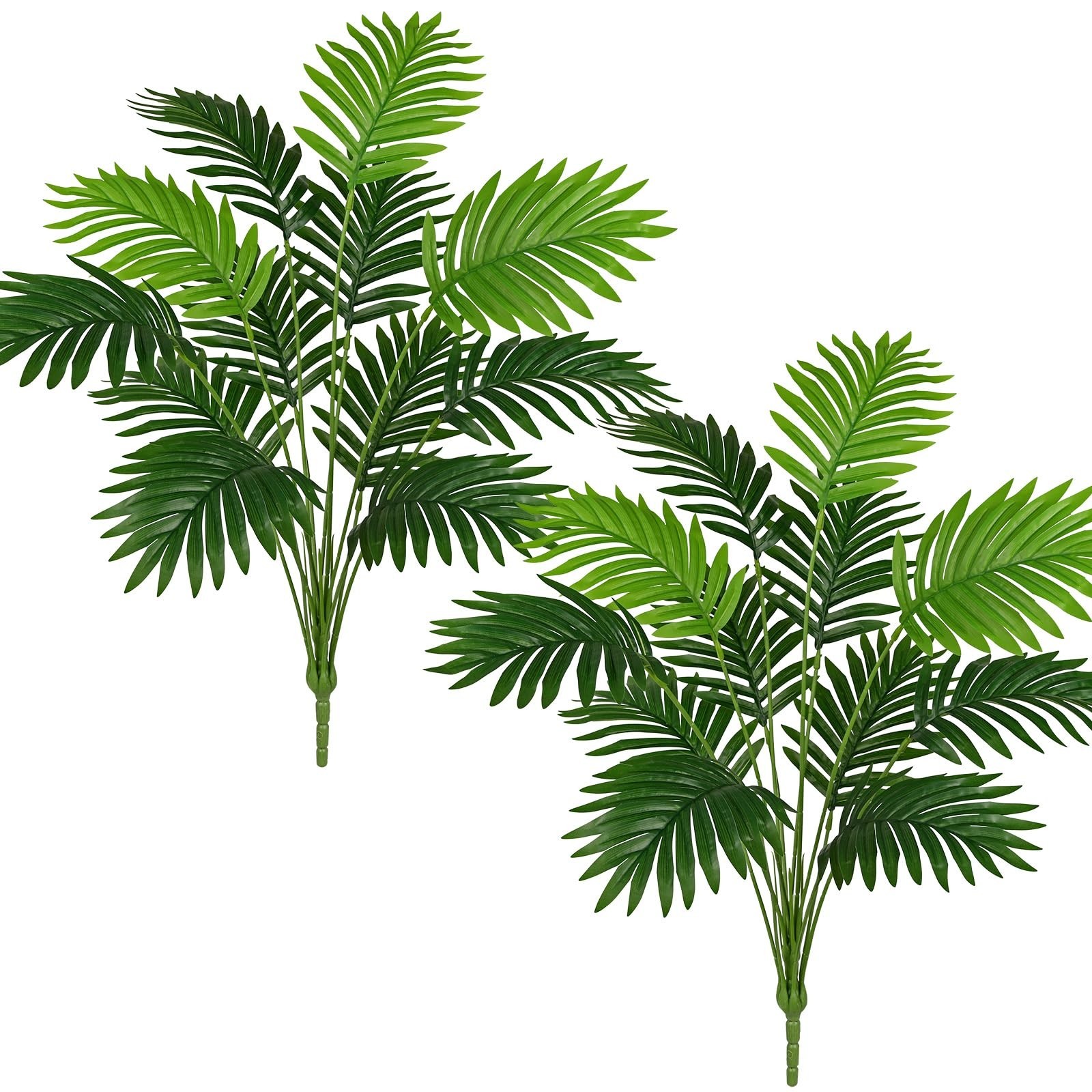 2PCS 30″ Artificial Areca Palm Plant – Large Faux Tropical Greenery for Home, Ga