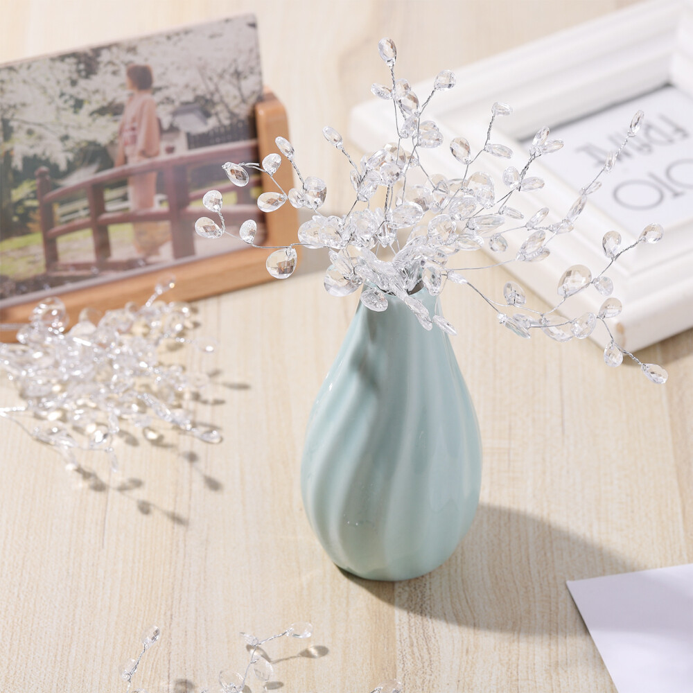 Artificial Bouquet 50 Stems Crystal Floral Picks Home Decoration Christmas Tree