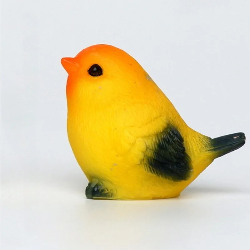 1Pc Outdoor Statues, Robins, Resin Handicrafts, Suitable for Moss Potted Plants/