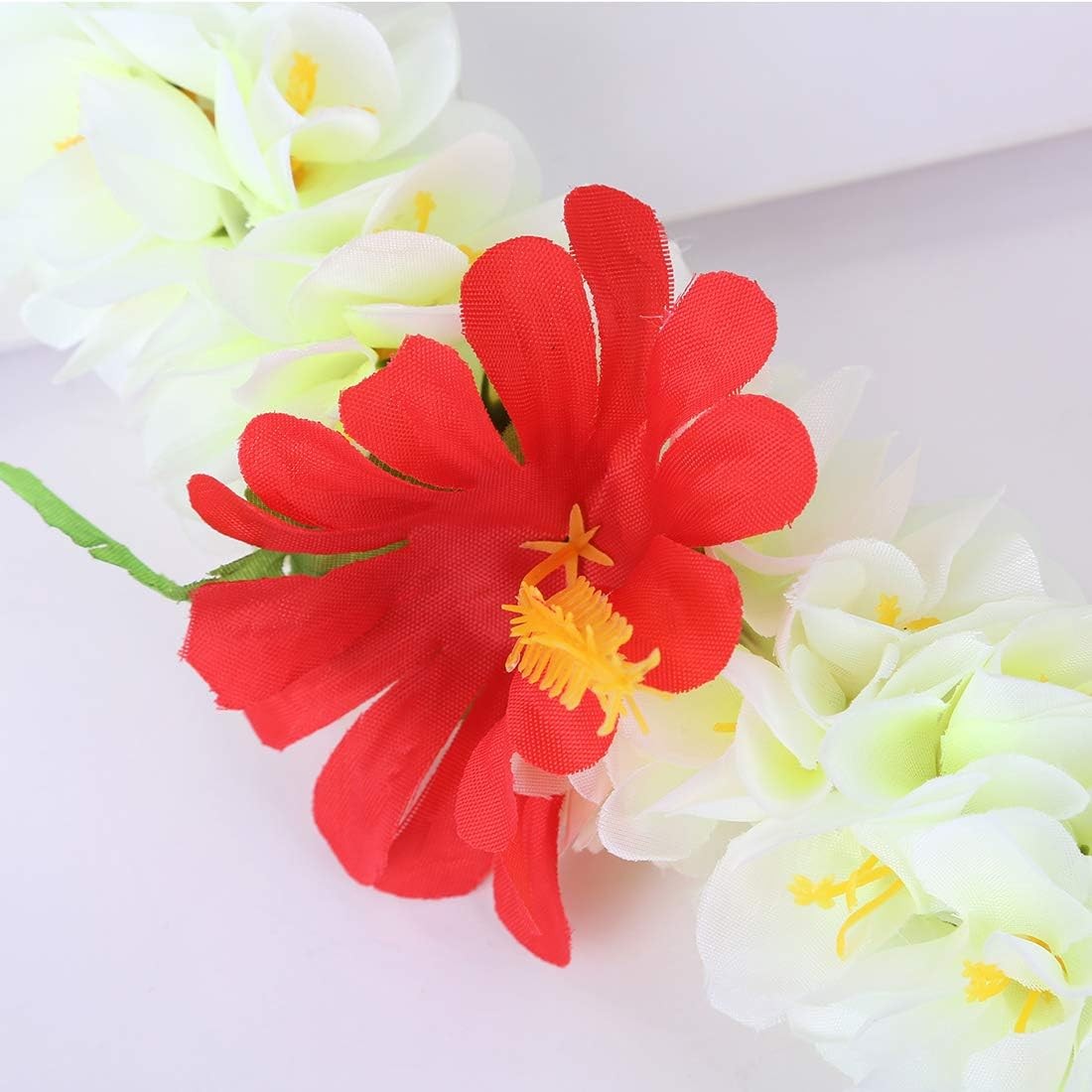 1PCS Luxury Necklaces Hawaiian Leis Graduation Tropical Flower Lei Luau Wreat…